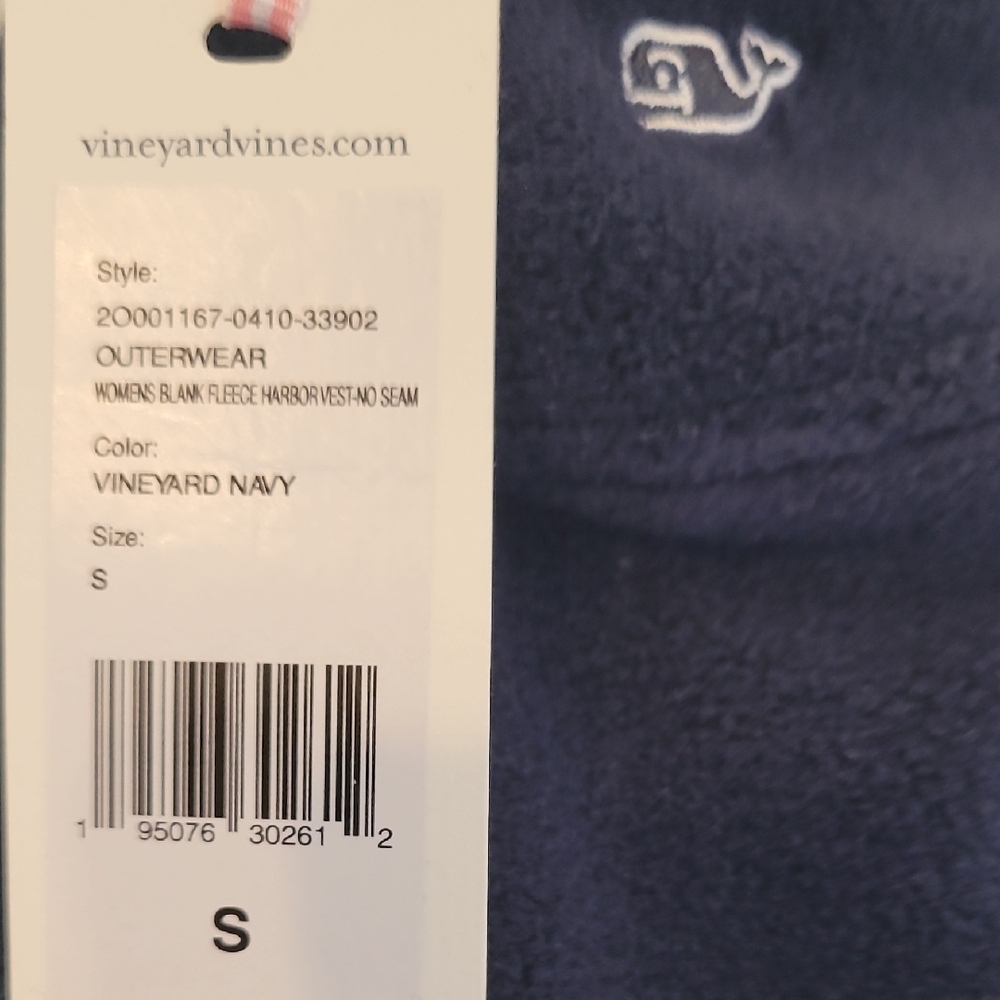 Vineyard Vines Navy Blue Vest - Picture 2 of 5